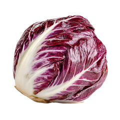 Obraz premium Deep red and white head of radicchio
