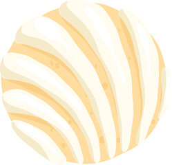 Cute Concha Illustration