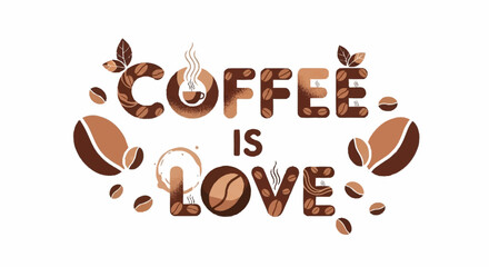 Obraz premium Express your passion for coffee with this vibrant 