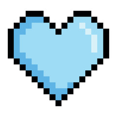 Obraz premium Pixel Heart Life Bar 