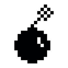 Pixel Bomb Retro Weapon
