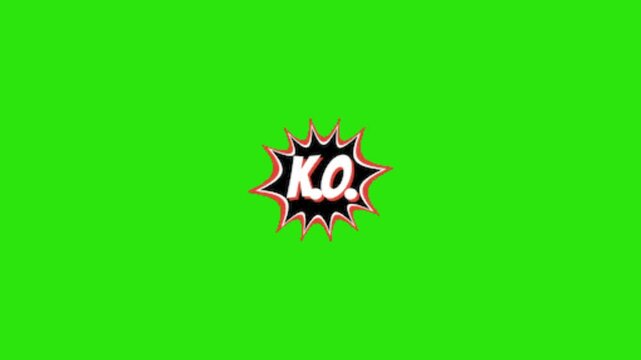 vector illustration of a knock out sign