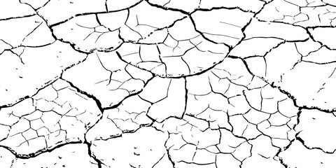 Close-up texture of dry cracked earth with irregular lines and natural abstract patterns. High-resolution cracked soil background for environment, drought, desert, and texture design concepts.