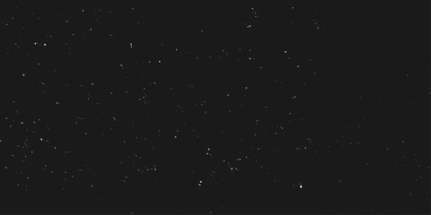 A starry sky on a black night sky. Zodiac signs. A large number of stars scattered across the sky like grains of sand on the seashore. Some stars are big, others are smaller. Light points.