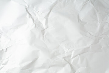 Fototapeta premium A view of a white packing paper, as a background.