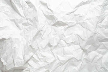 A view of a white packing paper, as a background.