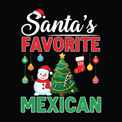 Feliz Navidad lettering Spanish typography Merry Christmas with Christmas winter tree Vector illustration for holidays festive design.