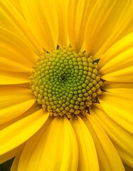 Close-up of a vibrant yellow flower's center and petals