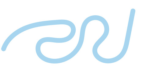 Abstract Wavy Squiggle Decorative Element