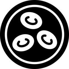 blood cells icon illustration design with solid