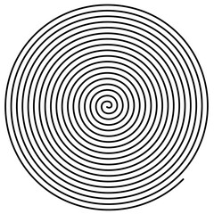 A view of a large spiral shape.