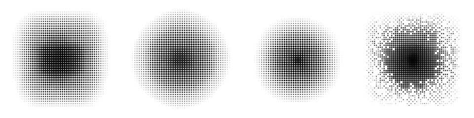 Comparative analysis of spot pattern degradation across simulated images