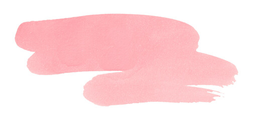 pink watercolor background. Artistic hand paint. Isolated on transparent background.