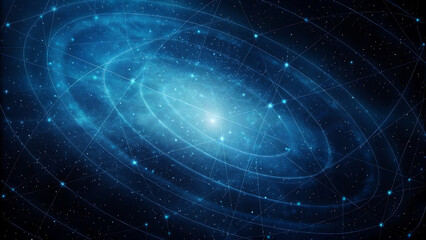 Glowing Futuristic Vortex With Neon Colors Flowing In Abstract Background Illustration