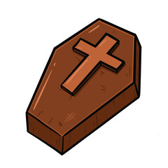 coffin halloween cartoon