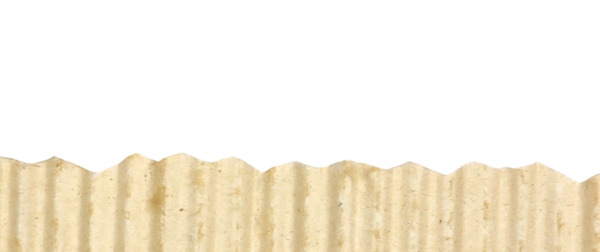 Jagged Edge Corrugated Cardboard Texture: Wavy Cut Beige Paper Background
