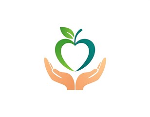Healthy food, caring hands