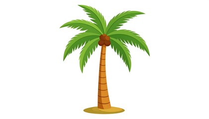 Cartoon palm tree illustration