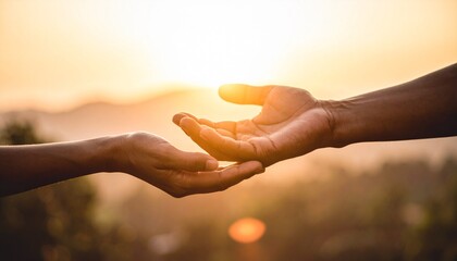 a concept of charity, love, donate and helping hand