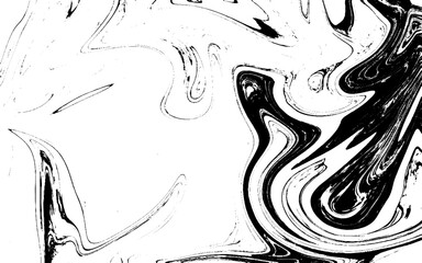 Abstract wavy background in black and white. Wavy psychedelic concept background. Illustration vector. 