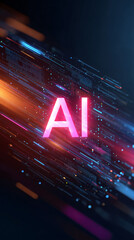 Interact with AI artificial intelligence virtual assistant chatbot in concept of AI artificial intelligence prompt engineering,AI deep learning to use generative AI for work support.	