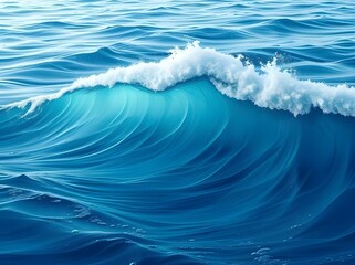 ocean waves expressed in geometric curve