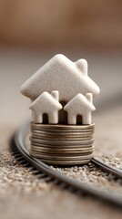 home family theme with mortgage, finance, track