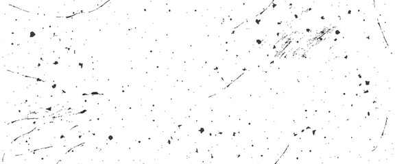 Speckled gritty background. White paper grunge backdrop with dust and dirt. Distress grain background. Vector illustration.