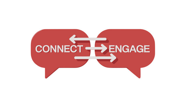 Connect and Engage Words in the speech bubble.