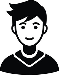 Eye Roll Pose Head Tilt Expression Silhouette Vector Art Illustration