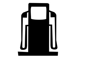Gas station pump icon fuel symbol illustration