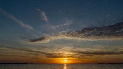 Sunset in the evening 