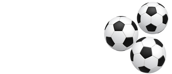 Soccer ball on white background