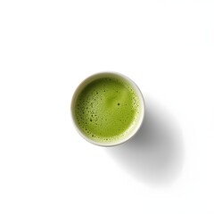 green matcha cup with spoon