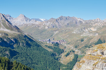 vue sur la station de tignes