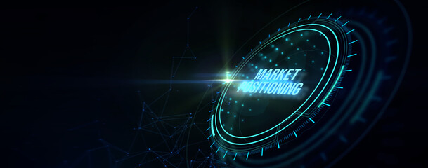 Business. Technology. Internet. Marketing. Market positioning. 3d illustration