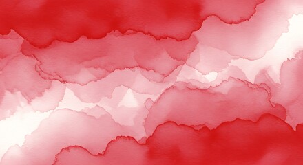 Obraz premium Abstract watercolor painting with soft red and white hues for artistic designs