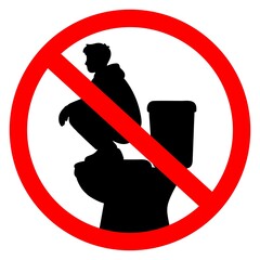 No Squatting on the Toilet Seat