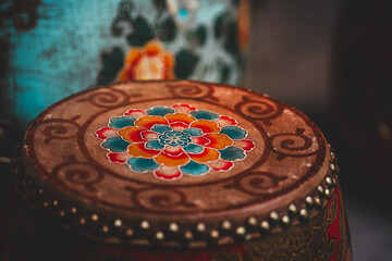 A snapshot reveals an aged Beijing street scene, showcasing traditional architecture with intricate details and a warm, muted color palette under diffused light.