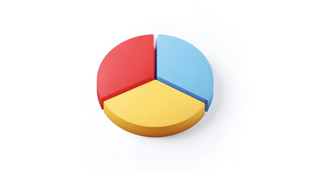 Colorful pie chart representing data analysis and business statistics.