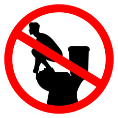 No Squatting on the Toilet Seat