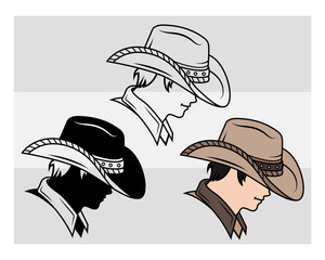 Cowboy Hat Silhouette, Cowboy Hat Svg, Southwestern svg, Country Hat, Western Svg, Hat Svg, Cowgirl Png, Cowboy Svg Images,
