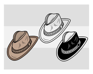 Cowboy Hat Silhouette, Cowboy Hat Svg, Southwestern svg, Country Hat, Western Svg, Hat Svg, Cowgirl Png, Cowboy Svg Images,
