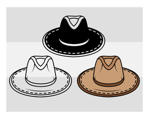 Cowboy Hat Silhouette, Cowboy Hat Svg, Southwestern svg, Country Hat, Western Svg, Hat Svg, Cowgirl Png, Cowboy Svg Images,
