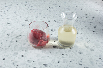 A view of a mimosa float.