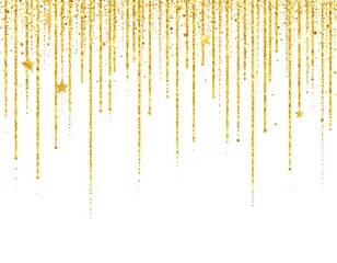 Gold glitter dripping effect