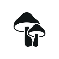 Mushroom icon in modern glyph for culinary, nutrition, and plant themes.