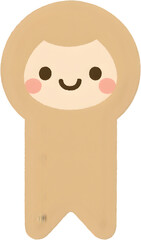 귀여운가을색북마크캐릭터일러스트