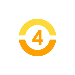 Number icon vector illustration. Infographic number icon vector. number icon vector