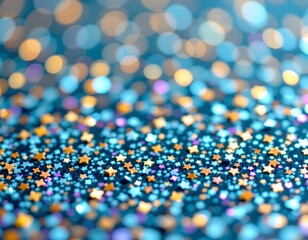 Sparkling Glittery Confetti Bokeh Background